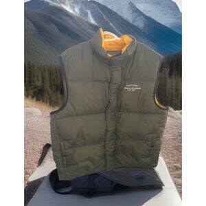 Polo Sport Ralph Lauren Vintage Down Puffer Gilet Jacket Green Men's XXL.